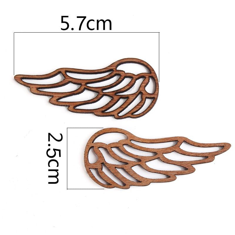 Wood Angel Wings Decorative Embellishments for Crafts, Scrapbooking, Mixed  Media or Card Making 