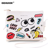 Emoji messenger sling bag