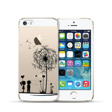 iPhone 5 5S Case Cute Mickey & Minnie Kiss Soft TPU Silicone Case for Apple iPhone 5S SE