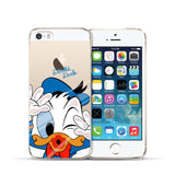 iPhone 5 5S Case Cute Mickey & Minnie Kiss Soft TPU Silicone Case for Apple iPhone 5S SE