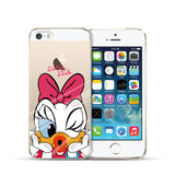 iPhone 5 5S Case Cute Mickey & Minnie Kiss Soft TPU Silicone Case for Apple iPhone 5S SE