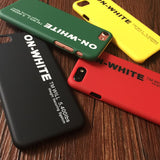 Luxury OFF ON WHITE Brand Cover for iphone 5 SE Case 5S 6s 6 S 7 Plus 8 8plus X iPhone5 iPhone6 iPhone7