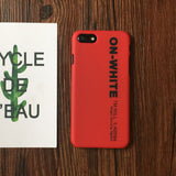 Luxury OFF ON WHITE Brand Cover for iphone 5 SE Case 5S 6s 6 S 7 Plus 8 8plus X iPhone5 iPhone6 iPhone7