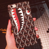 Lazy Shark Case for Apple iPhone 6 6S 7 8 Plus iPhone7 iphone8 6PLUS 7PLUS 8PLUS Cover