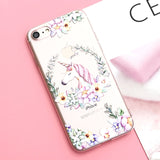 Silicone Case For iPhone 7 7Plus 6 6S 6Plus 5 5S SE Case Soft TPU Cover Flower Leaves Bird For iPhone 6S 8Plus X