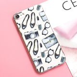 Silicone Case For iPhone 7 7Plus 6 6S 6Plus 5 5S SE Case Soft TPU Cover Flower Leaves Bird For iPhone 6S 8Plus X