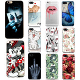 Flower Case For iPhone 7 8 Plus 6 s 6s Cartoon Minnie Soft Silicon TPU Back Cover For iPhone X 10 5s 5 s SE Fundas Coque