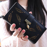 Golden leaf clutch for Women