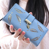 Golden leaf clutch for Women
