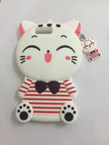 3D Cartoon pocket cat Baby bear rabbit fashionable soft silicon Phone cover For iPhone X/4 4S/5 5S/SE/5C/6/7/8/plus