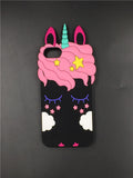 3D Cartoon pocket cat Baby bear rabbit fashionable soft silicon Phone cover For iPhone X/4 4S/5 5S/SE/5C/6/7/8/plus