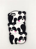 3D Cartoon pocket cat Baby bear rabbit fashionable soft silicon Phone cover For iPhone X/4 4S/5 5S/SE/5C/6/7/8/plus