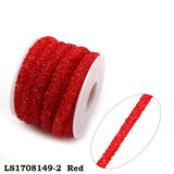 1 Yard Resin Hollow Hose With Shiny Pointback Rhinestone Bracelet Cord For DIY Jewelry Accessories Party Craft Decoration