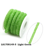 1 Yard Resin Hollow Hose With Shiny Pointback Rhinestone Bracelet Cord For DIY Jewelry Accessories Party Craft Decoration
