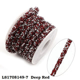 1 Yard Resin Hollow Hose With Shiny Pointback Rhinestone Bracelet Cord For DIY Jewelry Accessories Party Craft Decoration