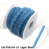 1 Yard Resin Hollow Hose With Shiny Pointback Rhinestone Bracelet Cord For DIY Jewelry Accessories Party Craft Decoration
