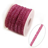 1 Yard Resin Hollow Hose With Shiny Pointback Rhinestone Bracelet Cord For DIY Jewelry Accessories Party Craft Decoration