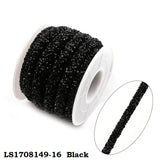1 Yard Resin Hollow Hose With Shiny Pointback Rhinestone Bracelet Cord For DIY Jewelry Accessories Party Craft Decoration