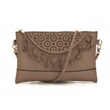 JIARUO Fringe Tassel Women Leather Crossbody bag