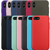 Silicone Case For iphone 7 7Plus 8 Plus For 6 6S Plus X 5 5s SE cases
