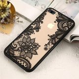 Case For iPhone 6S 6 7 8 Plus X 10 Cover 3D Lace Flower Phone Shell For iPhone 7 8 6S 6 5S 5 SE X