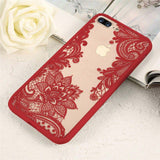 Case For iPhone 6S 6 7 8 Plus X 10 Cover 3D Lace Flower Phone Shell For iPhone 7 8 6S 6 5S 5 SE X