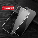 Glossy Glass Case For iPhone X Cases Ultra Thin Transparent Back Glass Cover Case For iPhone X