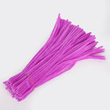 100pcs 30cm Chenille Stems Pipe Cleaners Kids Plush Educational Toy Colorful Pipe Cleaner Toys Handmade DIY Craft Supplies