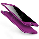 360 Full Cover Phone Case For iPhone X 8 6 6s 7 Plus 5 5s SE PC Protective Cover For iPhone 7 8 Plus