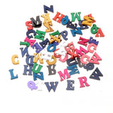 150pcs Random Mix Letter "A-Z" Flatback Wood Craft Decoration Promotions Scrapbooking Embellishments